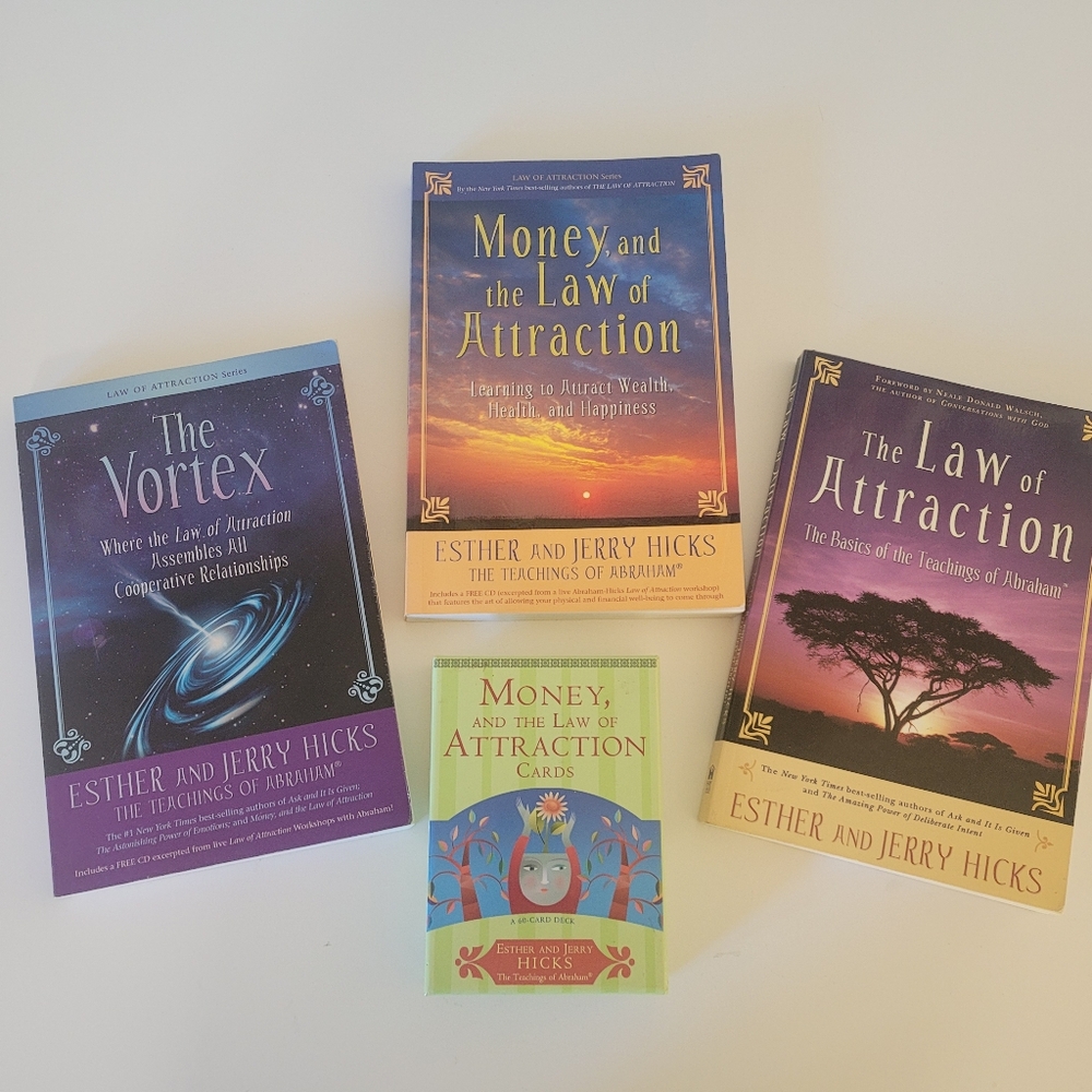 Abraham Hicks Soft Back Books and Affirmation Cards